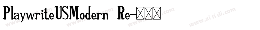 PlaywriteUSModern Re字体转换